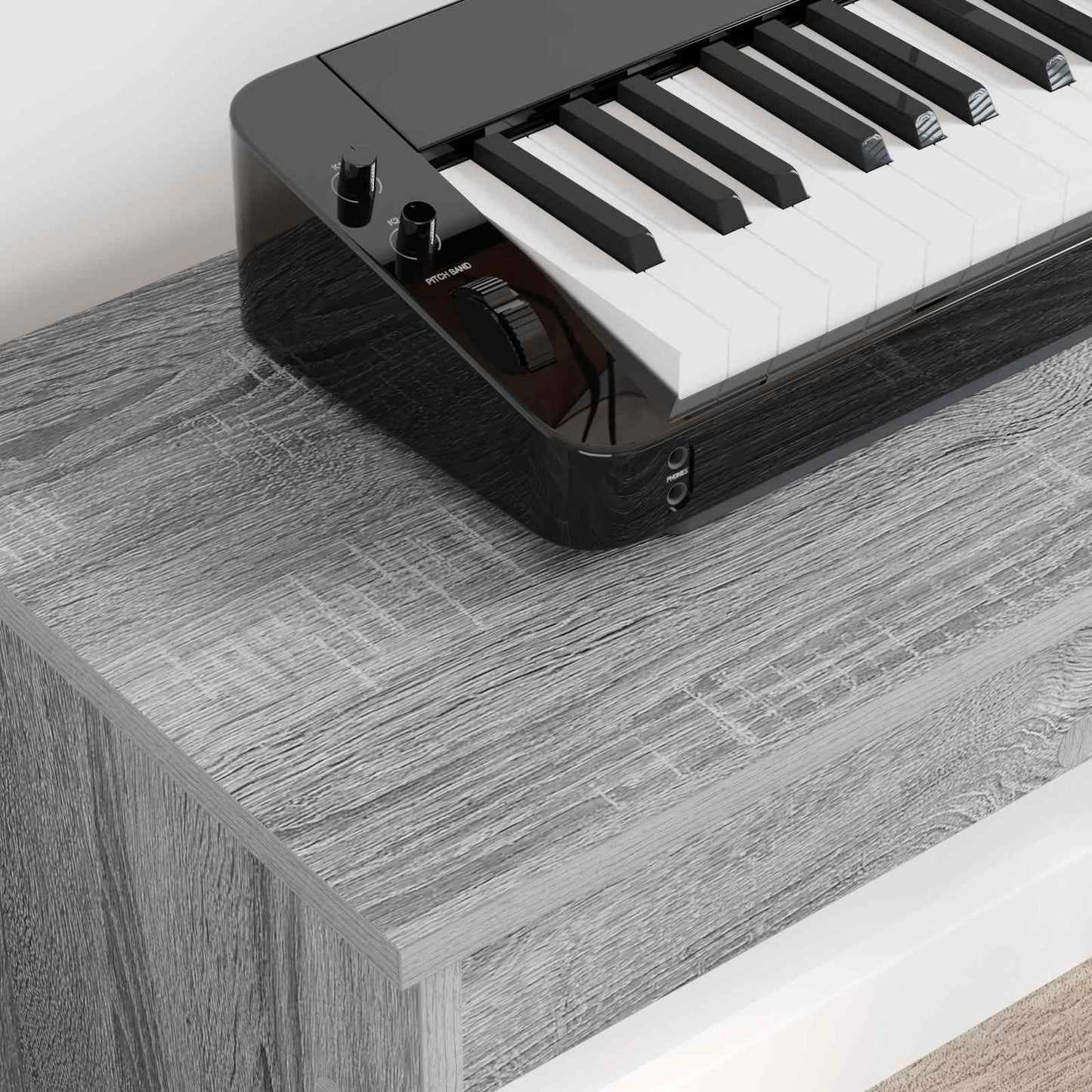 Keyboard Stand Grey Sonoma 100 x 32 x 64 cm Engineered Wood