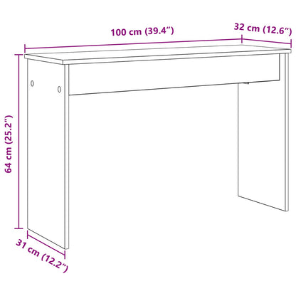 Keyboard Stand Grey Sonoma 100 x 32 x 64 cm Engineered Wood