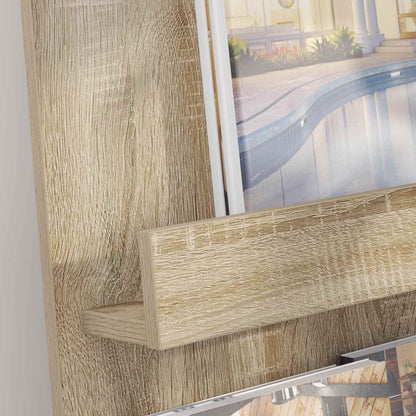 Magazine Rack Sonoma Oak 43 x 11 x 102 cm Engineered Wood