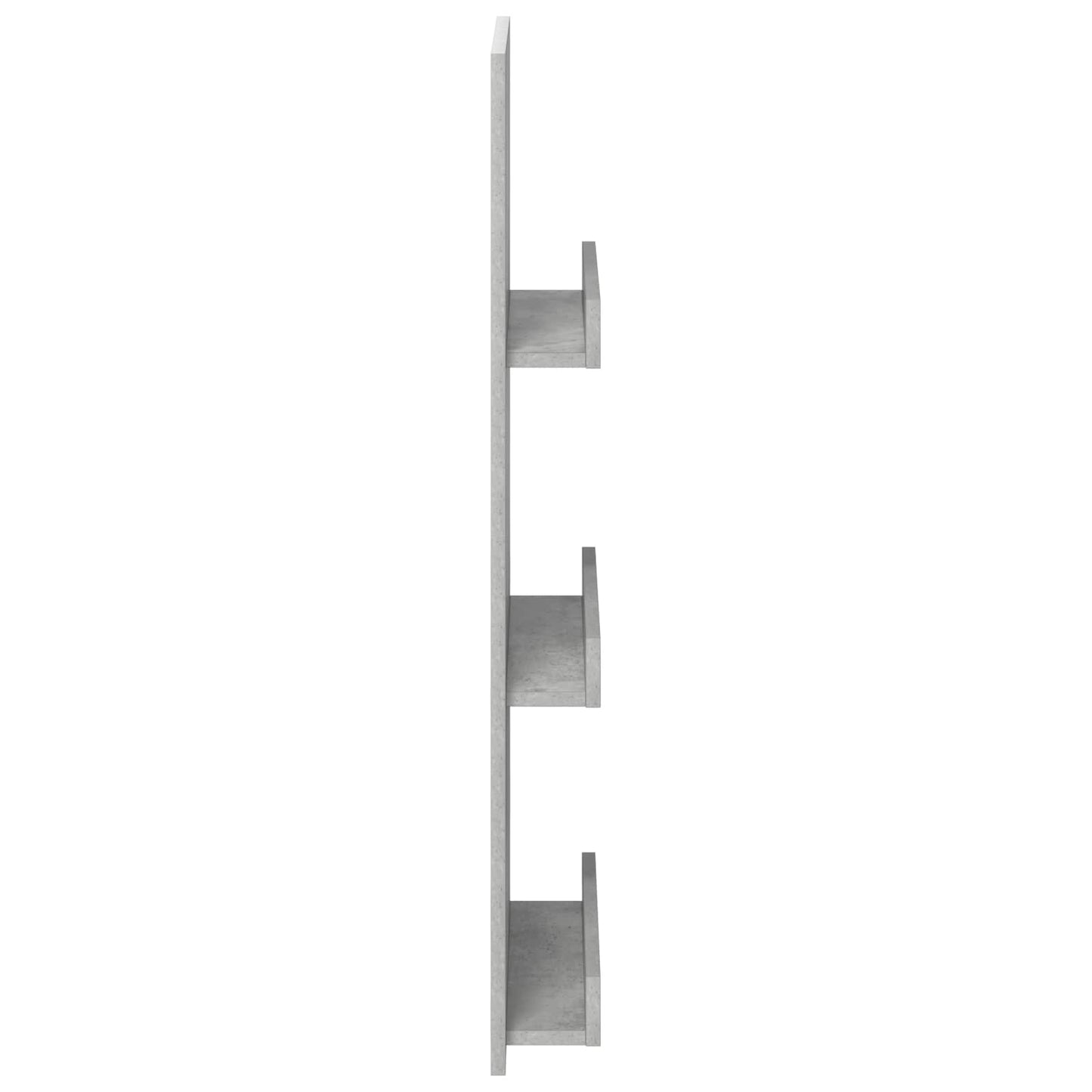 Magazine Rack Concrete Grey 43 x 11 x 102 cm Engineered Wood