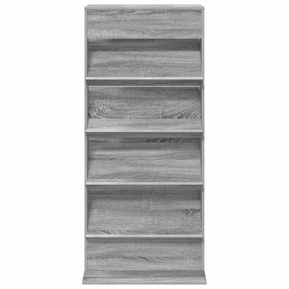 Magazine Rack Grey Sonoma 70 x 41 x 156 cm Engineered Wood