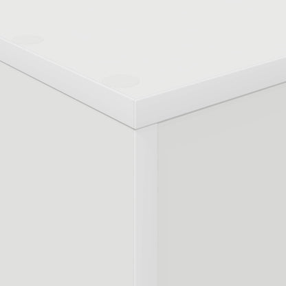 Magazine Rack White 70 x 41 x 126 cm Engineered Wood