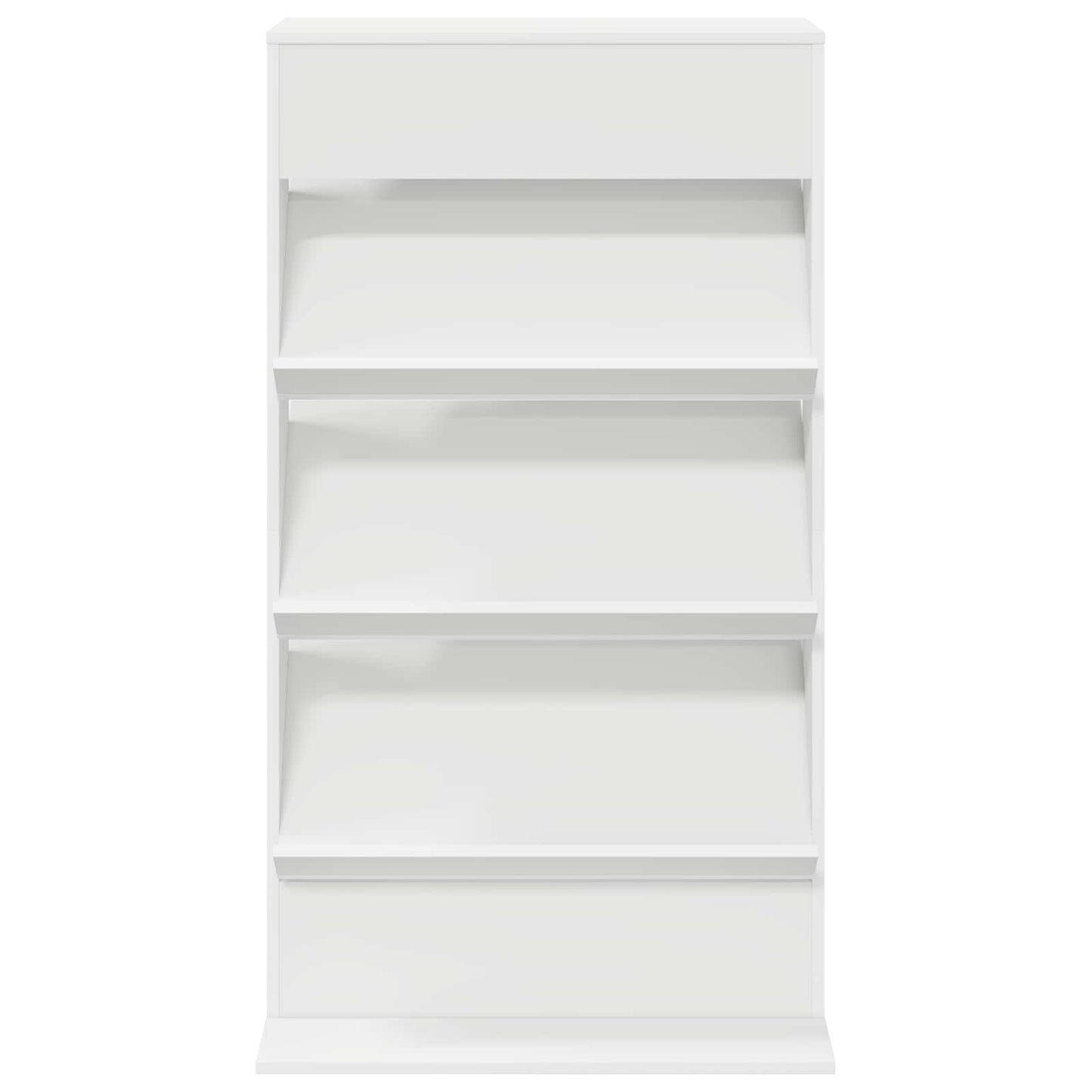 Magazine Rack White 70 x 41 x 126 cm Engineered Wood
