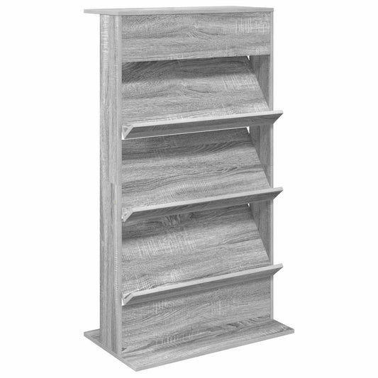 Magazine Rack Grey Sonoma 70 x 41 x 126 cm Engineered Wood
