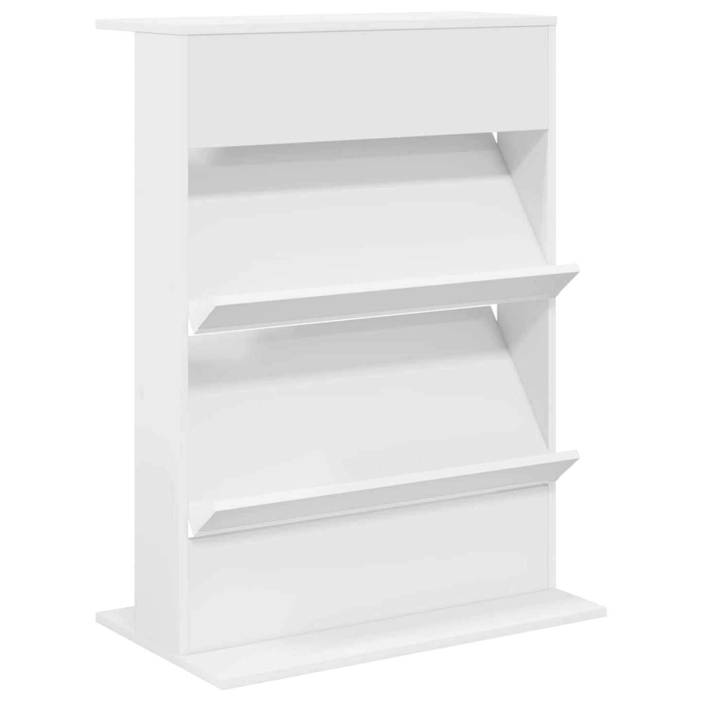 Magazine Rack White 70 x 41 x 96 cm Engineered Wood