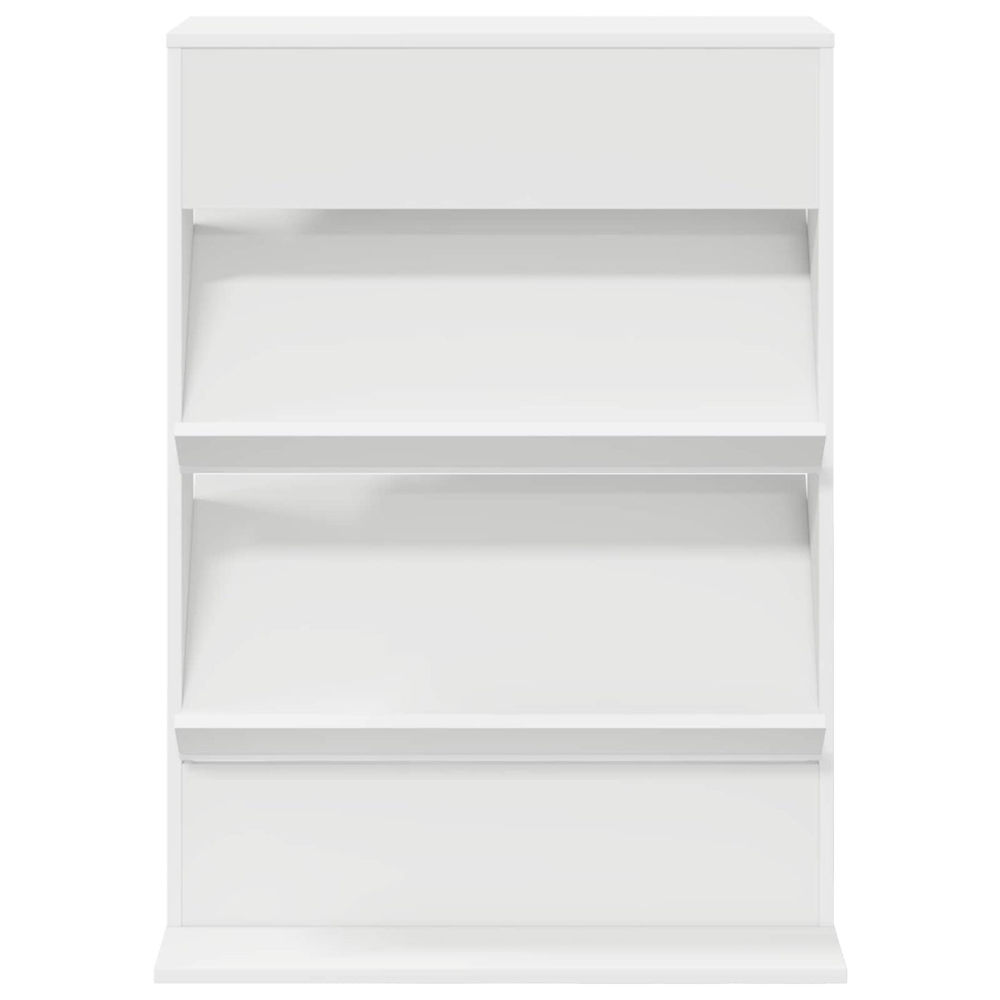 Magazine Rack White 70 x 41 x 96 cm Engineered Wood