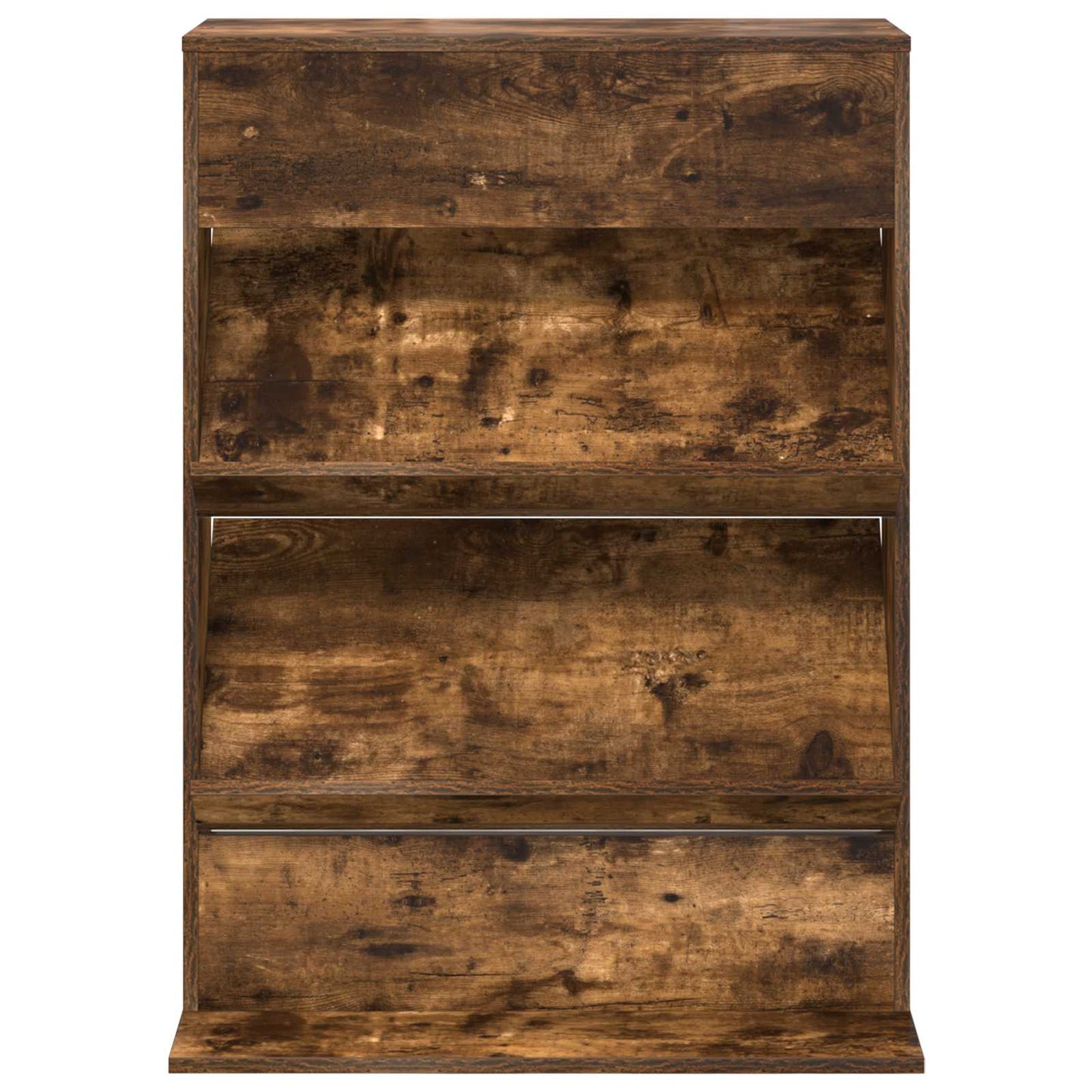 Magazine Rack Smoked Oak 70 x 41 x 96 cm Engineered Wood