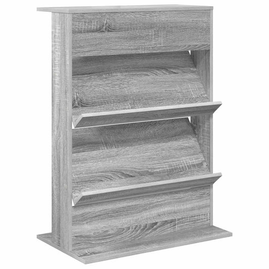 Magazine Rack Grey Sonoma 70 x 41 x 96 cm Engineered Wood