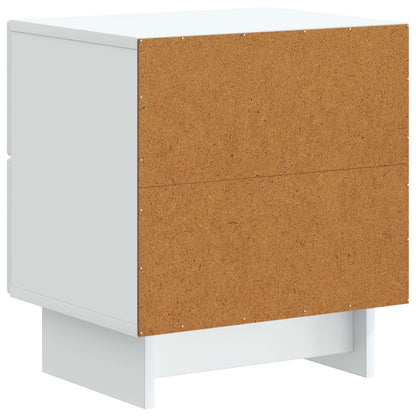 Bedside Cabinet 2 pcs White 43 x 34.5 x 47.5 cm Engineered Wood
