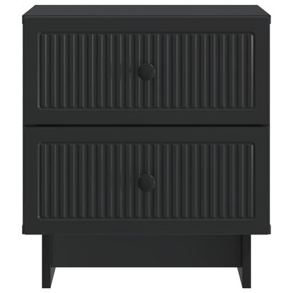 Bedside Cabinet 2 pcs Black 43 x 34.5 x 47.5 cm Engineered Wood