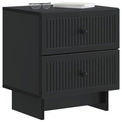 Bedside Cabinet 2 pcs Black 43 x 34.5 x 47.5 cm Engineered Wood