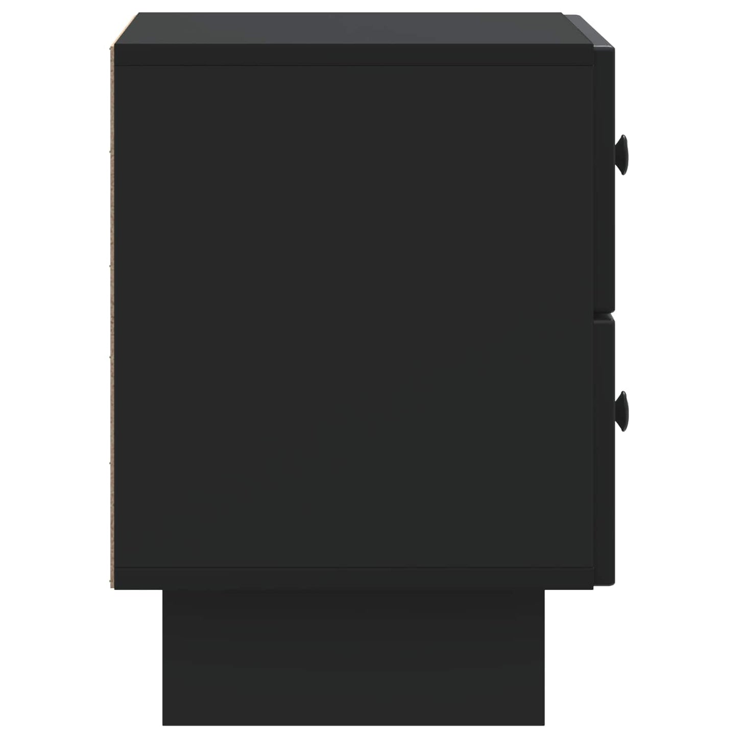 Bedside Cabinet 2 pcs Black 43 x 34.5 x 47.5 cm Engineered Wood