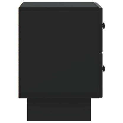 Bedside Cabinet 2 pcs Black 43 x 34.5 x 47.5 cm Engineered Wood