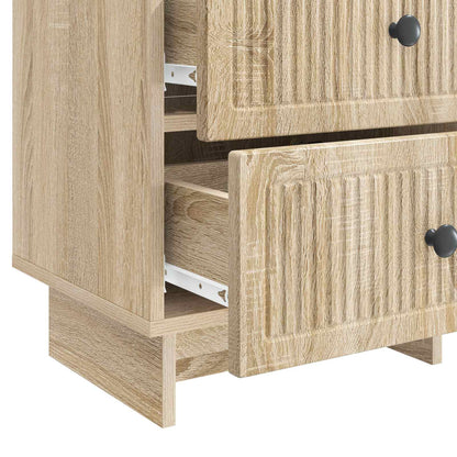Bedside Cabinet Sonoma Oak 43 x 34.5 x 47.5 cm Engineered Wood