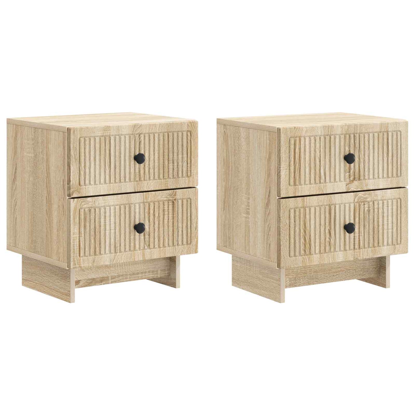 Bedside Cabinet 2 pcs Sonoma Oak 43 x 34.5 x 47.5 cm
