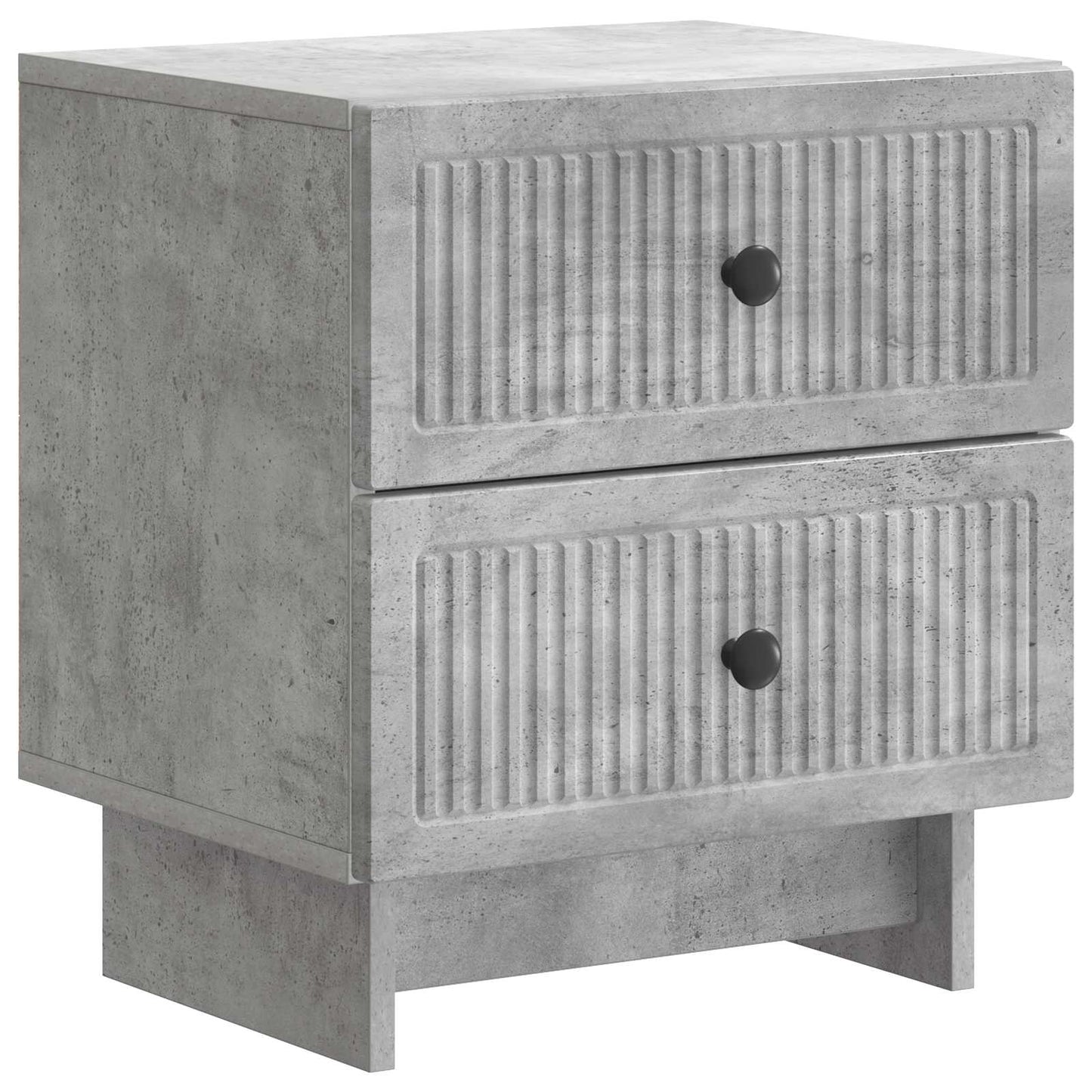 Bedside Cabinet 2 pcs Concrete Grey 43 x 34.5 x 47.5 cm