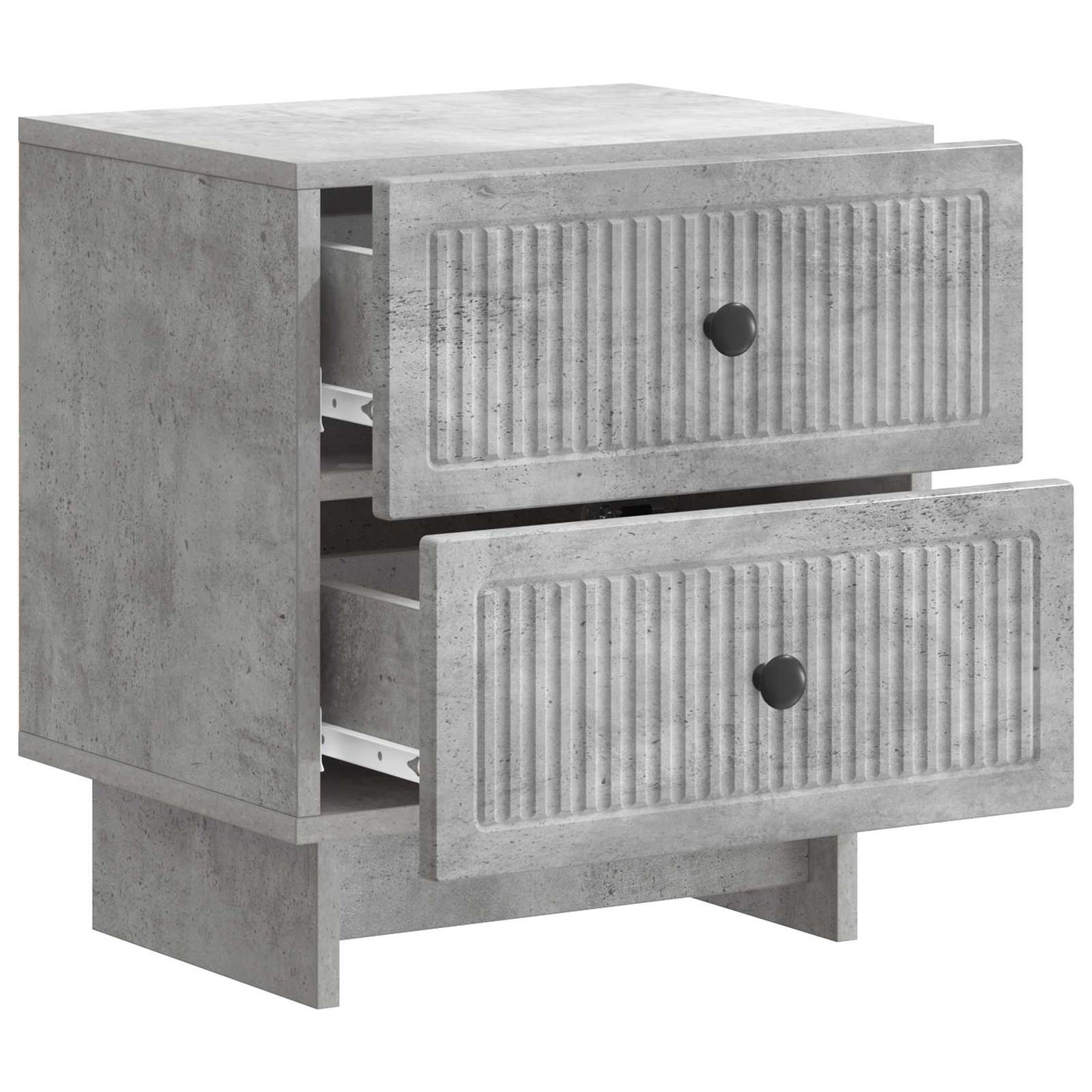 Bedside Cabinet 2 pcs Concrete Grey 43 x 34.5 x 47.5 cm
