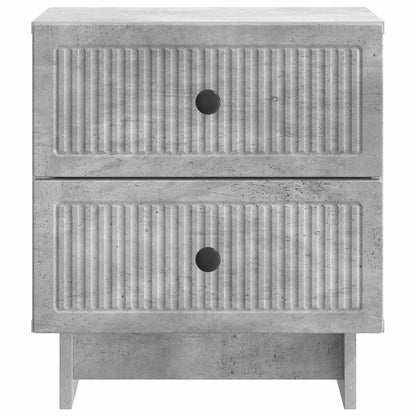 Bedside Cabinet 2 pcs Concrete Grey 43 x 34.5 x 47.5 cm
