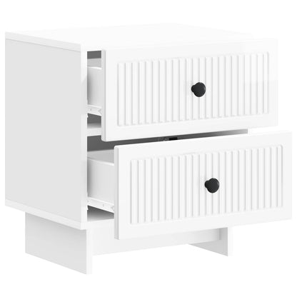 Bedside Cabinet 2 pcs High Gloss White 43 x 34.5 x 47.5 cm