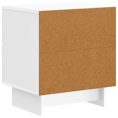 Bedside Cabinet 2 pcs High Gloss White 43 x 34.5 x 47.5 cm