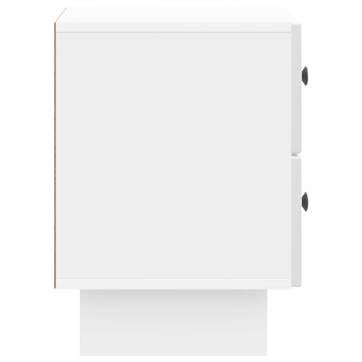 Bedside Cabinet 2 pcs High Gloss White 43 x 34.5 x 47.5 cm