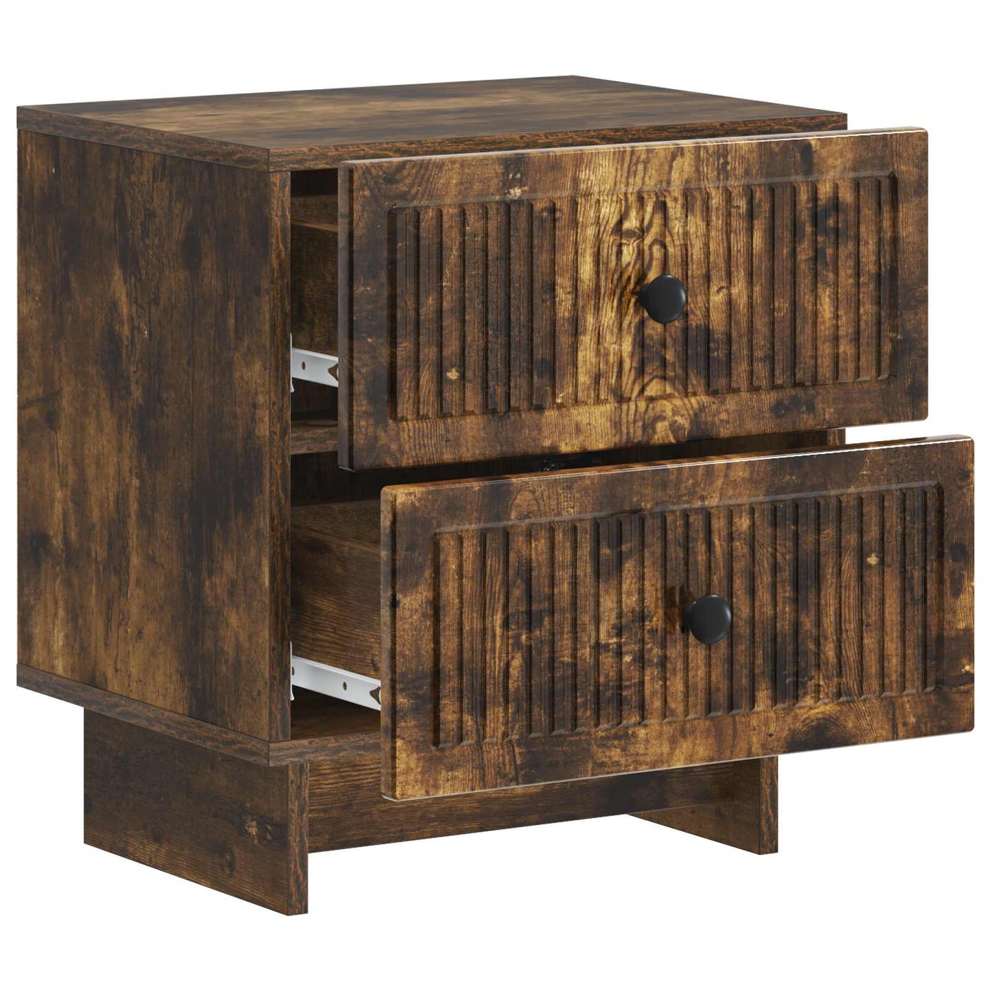 Bedside Cabinet Smoked Oak 43 x 34.5 x 47.5 cm Engineered Wood