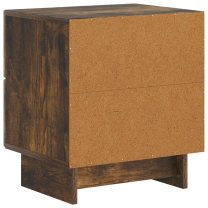 Bedside Cabinet 2 pcs Smoked Oak 43 x 34.5 x 47.5 cm