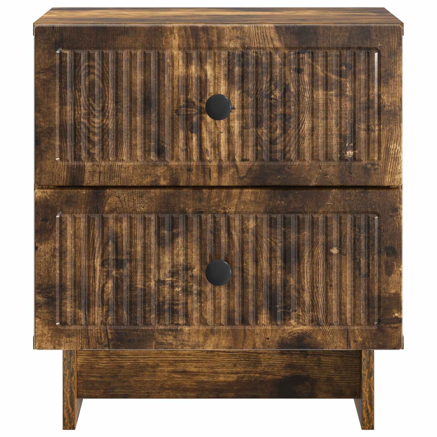 Bedside Cabinet 2 pcs Smoked Oak 43 x 34.5 x 47.5 cm
