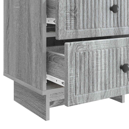 Bedside Cabinet 2 pcs Grey Sonoma 43 x 34.5 x 47.5 cm