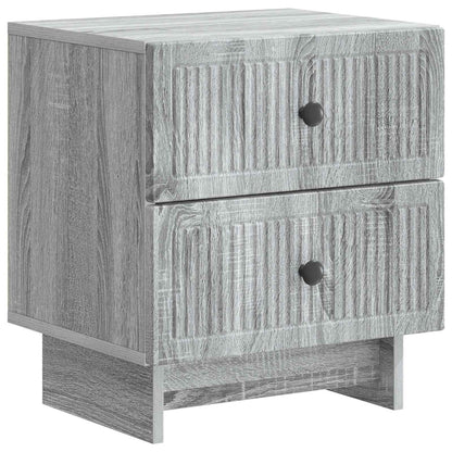 Bedside Cabinet 2 pcs Grey Sonoma 43 x 34.5 x 47.5 cm