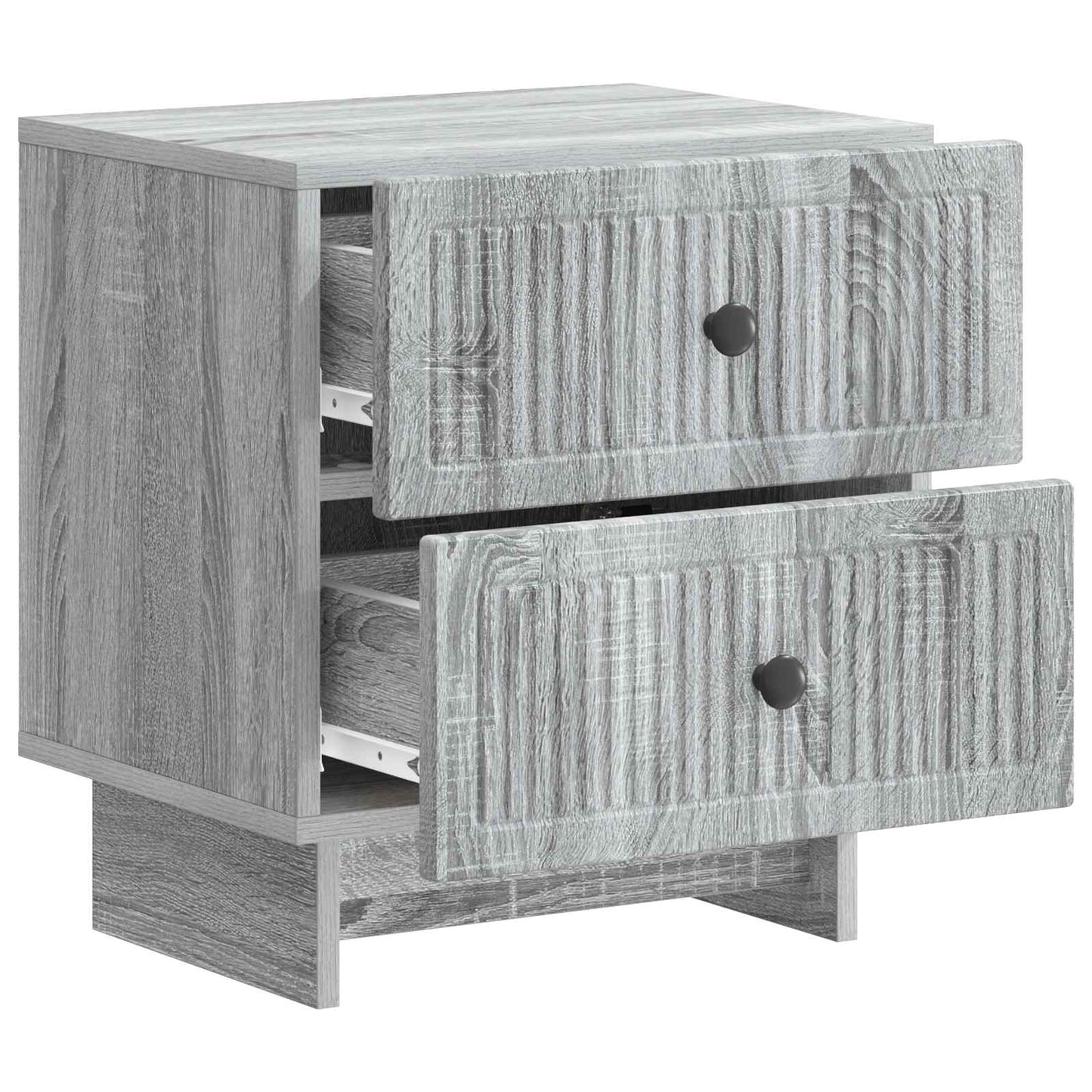 Bedside Cabinet 2 pcs Grey Sonoma 43 x 34.5 x 47.5 cm