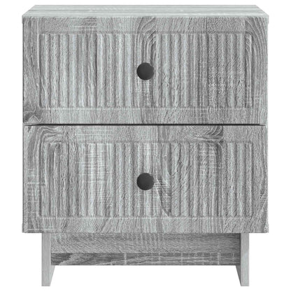 Bedside Cabinet 2 pcs Grey Sonoma 43 x 34.5 x 47.5 cm