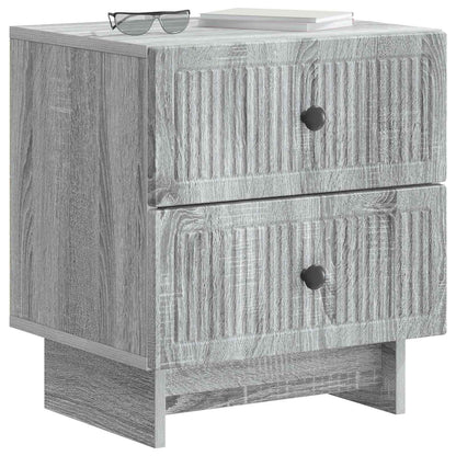 Bedside Cabinet 2 pcs Grey Sonoma 43 x 34.5 x 47.5 cm