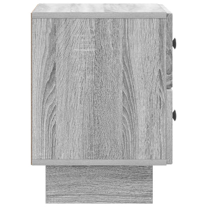 Bedside Cabinet 2 pcs Grey Sonoma 43 x 34.5 x 47.5 cm