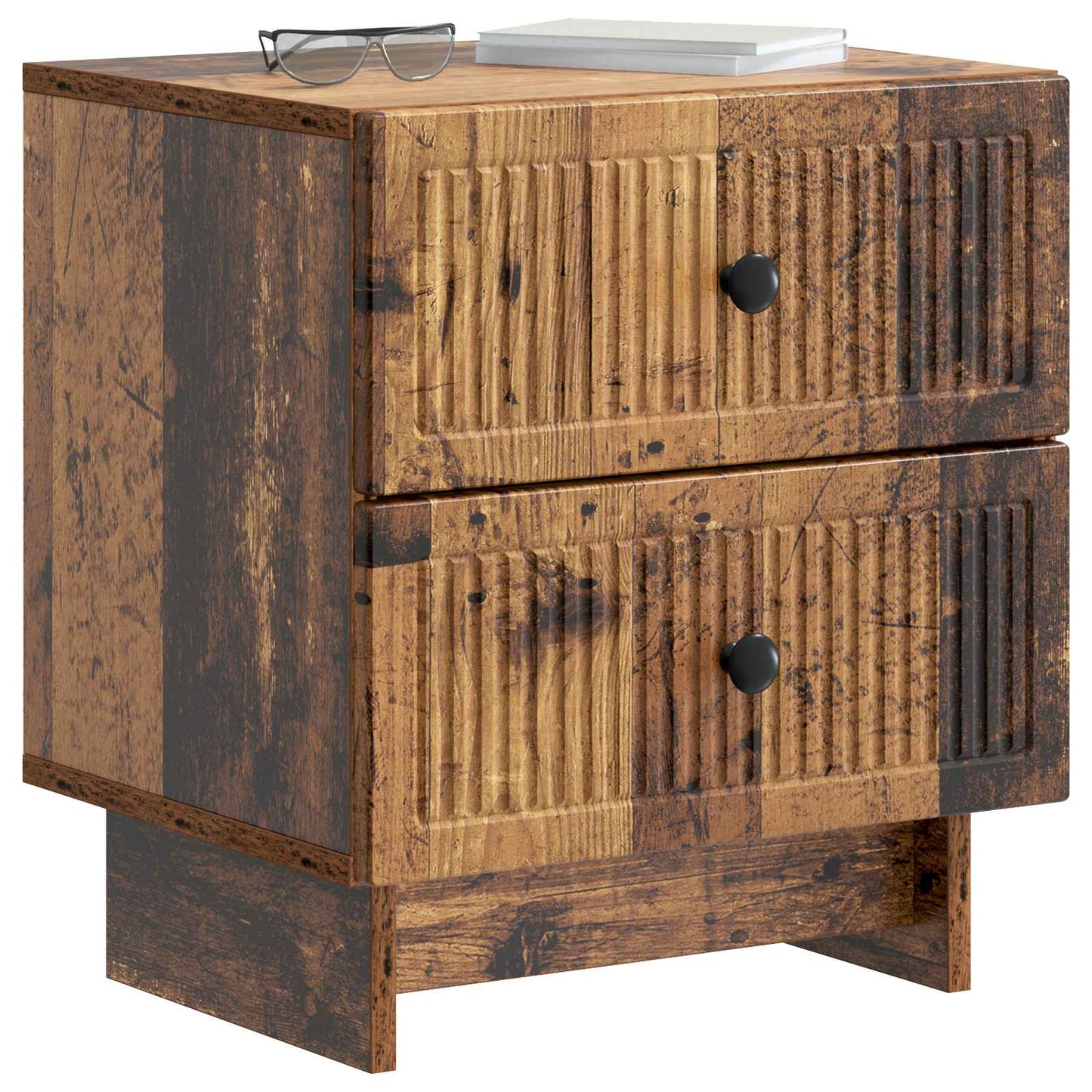Bedside Cabinet 2 pcs Old Wood 43 x 34.5 x 47.5 cm