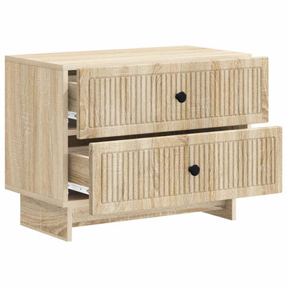 Bedside Cabinet Sonoma Oak 62 x 34.5 x 47.5 cm Engineered Wood