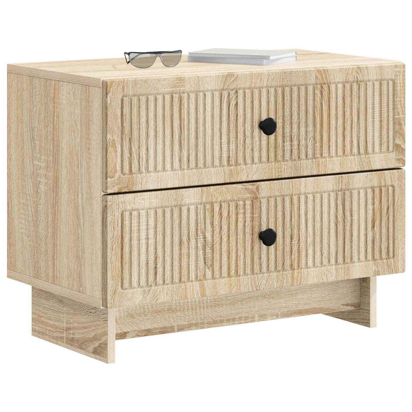 Bedside Cabinet Sonoma Oak 62 x 34.5 x 47.5 cm Engineered Wood