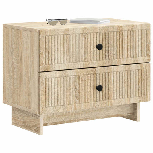 Bedside Cabinet Sonoma Oak 62 x 34.5 x 47.5 cm Engineered Wood