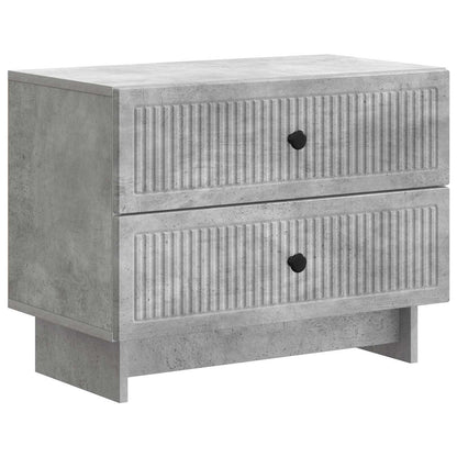 Bedside Cabinet with Drawer Concrete Grey 62 x 34.5 x 47.5 cm