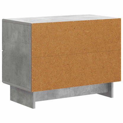 Bedside Cabinet with Drawer Concrete Grey 62 x 34.5 x 47.5 cm