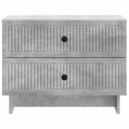 Bedside Cabinet with Drawer Concrete Grey 62 x 34.5 x 47.5 cm