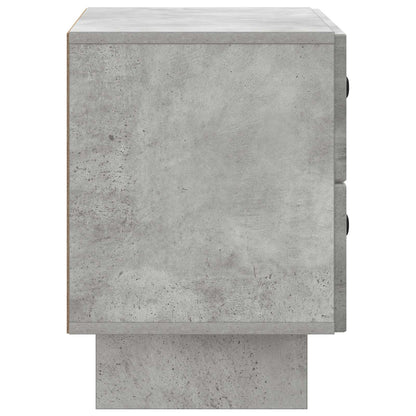 Bedside Cabinet with Drawer Concrete Grey 62 x 34.5 x 47.5 cm