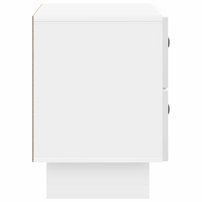 Bedside Cabinet High Gloss White 62 x 34.5 x 47.5 cm