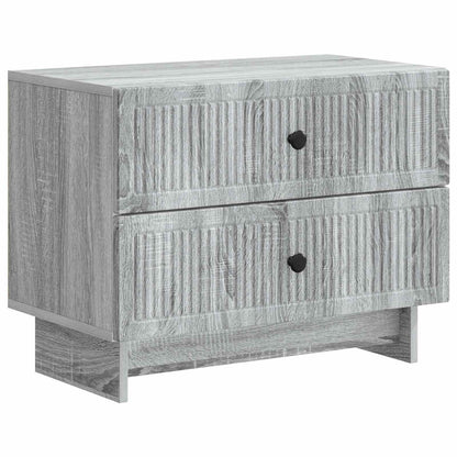 Bedside Cabinet Grey Sonoma 62 x 34.5 x 47.5 cm Engineered Wood