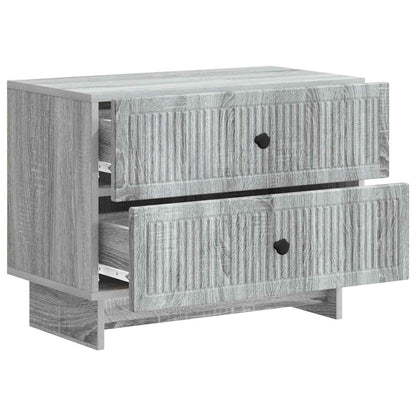 Bedside Cabinet Grey Sonoma 62 x 34.5 x 47.5 cm Engineered Wood