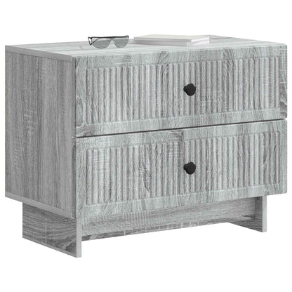 Bedside Cabinet Grey Sonoma 62 x 34.5 x 47.5 cm Engineered Wood