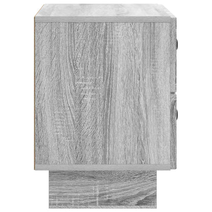 Bedside Cabinet Grey Sonoma 62 x 34.5 x 47.5 cm Engineered Wood