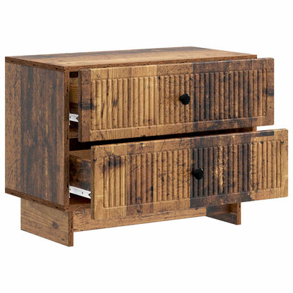 Bedside Cabinet Old Wood 62 x 34.5 x 47.5 cm Engineered Wood