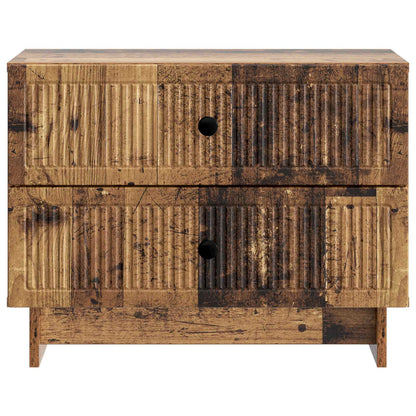 Bedside Cabinet Old Wood 62 x 34.5 x 47.5 cm Engineered Wood