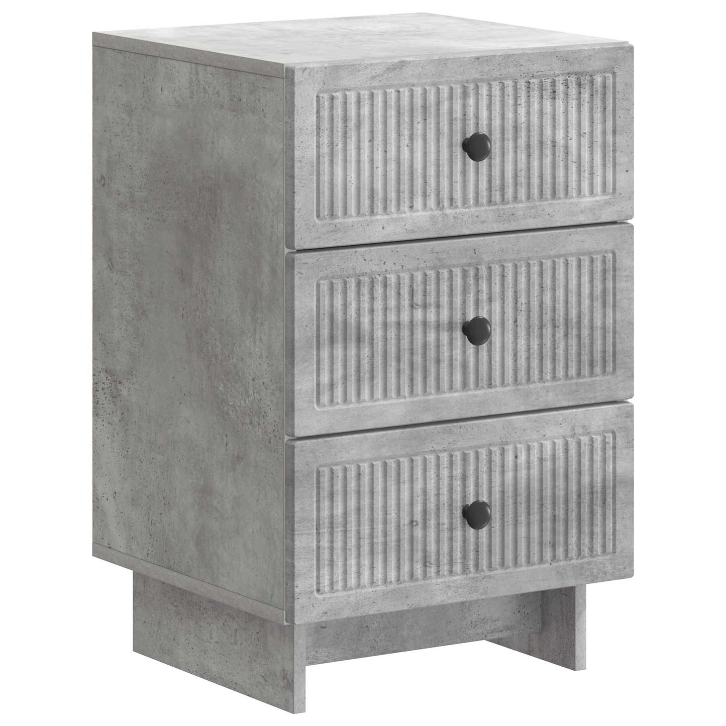 Bedside Cabinet Concrete Grey 43 x 41 x 66.5 cm Engineered Wood